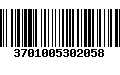 Código de Barras 3701005302058