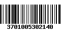 Código de Barras 3701005302140