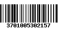 Código de Barras 3701005302157