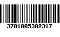 Código de Barras 3701005302317