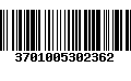 Código de Barras 3701005302362