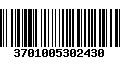 Código de Barras 3701005302430