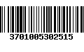 Código de Barras 3701005302515