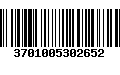 Código de Barras 3701005302652