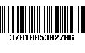 Código de Barras 3701005302706