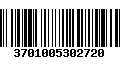 Código de Barras 3701005302720