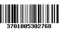 Código de Barras 3701005302768