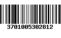 Código de Barras 3701005302812