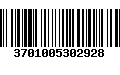 Código de Barras 3701005302928