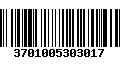 Código de Barras 3701005303017