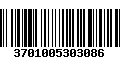 Código de Barras 3701005303086