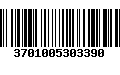 Código de Barras 3701005303390