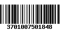 Código de Barras 3701007501848