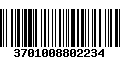 Código de Barras 3701008802234