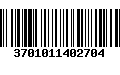 Código de Barras 3701011402704