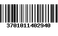 Código de Barras 3701011402940