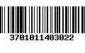 Código de Barras 3701011403022