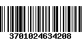 Código de Barras 3701024634208