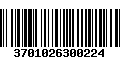 Código de Barras 3701026300224