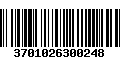 Código de Barras 3701026300248