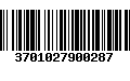 Código de Barras 3701027900287