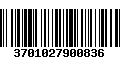 Código de Barras 3701027900836