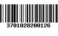 Código de Barras 3701028200126