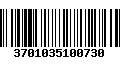 Código de Barras 3701035100730