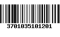 Código de Barras 3701035101201