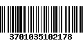 Código de Barras 3701035102178