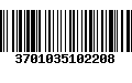 Código de Barras 3701035102208