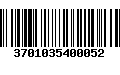 Código de Barras 3701035400052