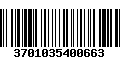 Código de Barras 3701035400663