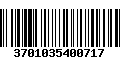 Código de Barras 3701035400717