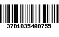 Código de Barras 3701035400755