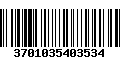 Código de Barras 3701035403534