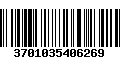 Código de Barras 3701035406269