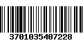 Código de Barras 3701035407228