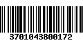 Código de Barras 3701043800172