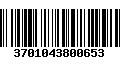 Código de Barras 3701043800653