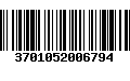 Código de Barras 3701052006794