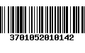 Código de Barras 3701052010142