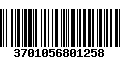 Código de Barras 3701056801258