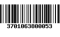 Código de Barras 3701063800053