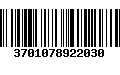 Código de Barras 3701078922030