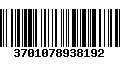 Código de Barras 3701078938192