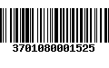 Código de Barras 3701080001525