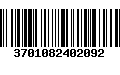 Código de Barras 3701082402092