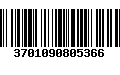 Código de Barras 3701090805366