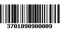 Código de Barras 3701090900009